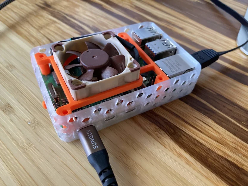 HexCase cho RPi 5 và quạt Noctua 4pin 40mm - Image 3
