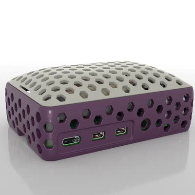 HexCase2 DomeTop Raspberry Pi 4B Case – Vỏ Pi 4B nắp vòm snap không cần vít