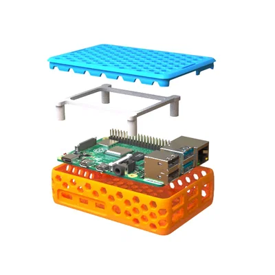 HexCase2 cho Raspberry Pi 4B