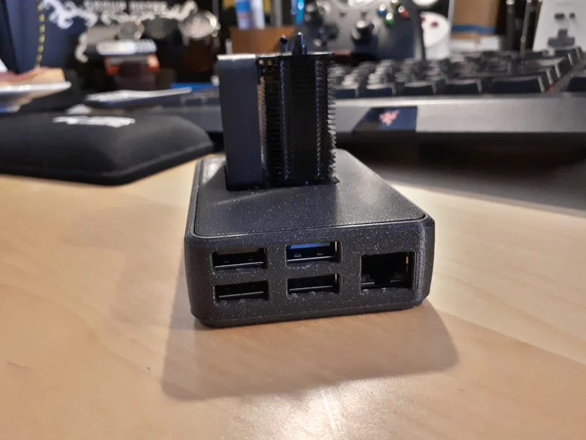 Vỏ RPi4 Ice Tower Cooler Case (tương thích HexCase, nới khe 0.5mm) - Image 2