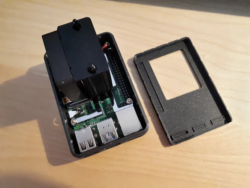 Vỏ RPi4 Ice Tower Cooler Case (tương thích HexCase, nới khe 0.5mm) - Image 3