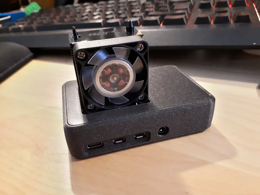 Vỏ RPi4 Ice Tower Cooler Case (tương thích HexCase, nới khe 0.5mm) - Image 4