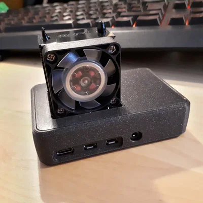 Vỏ RPi4 Ice Tower Cooler Case (tương thích HexCase, nới khe 0.5mm)