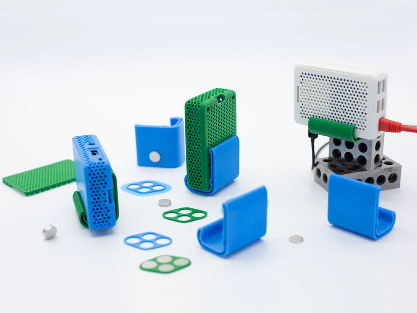 Kẹp cho case Raspberry Pi 3B & 4B (mặt lưng nam châm) - Image 1