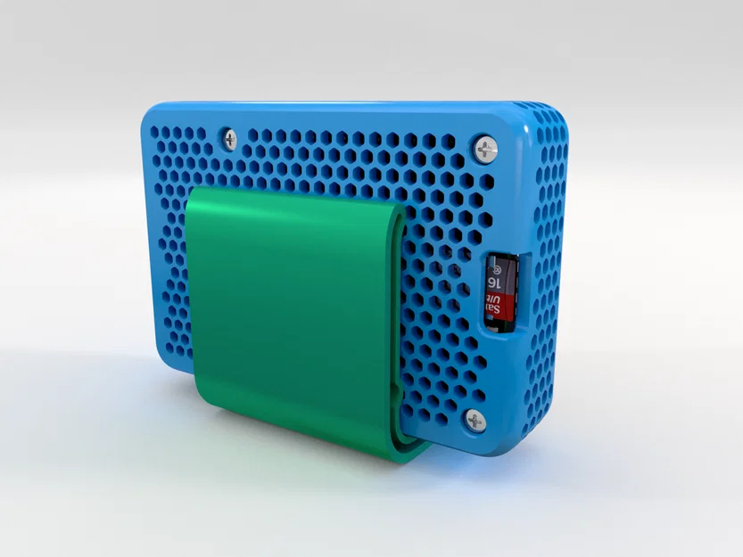 Kẹp cho case Raspberry Pi 3B & 4B (mặt lưng nam châm) - Image 3