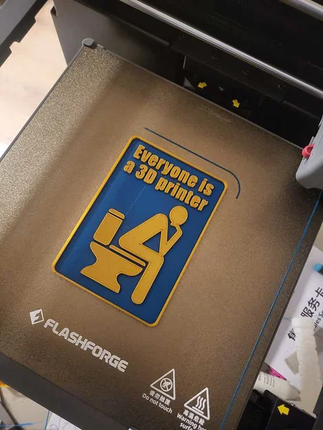 Bảng hiệu trang trí vui nhộn Everyone is a 3D printer - Image 1