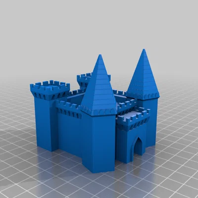Mô hình lâu đài mini 3D (Basic Castle) thiết kế đẹp mắt