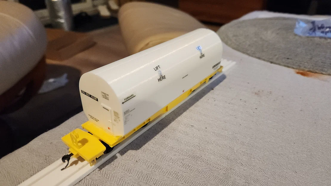 NASA Heavy-Duty Flatcar và Rocket Cover Load (tỉ lệ HO) - Image 2