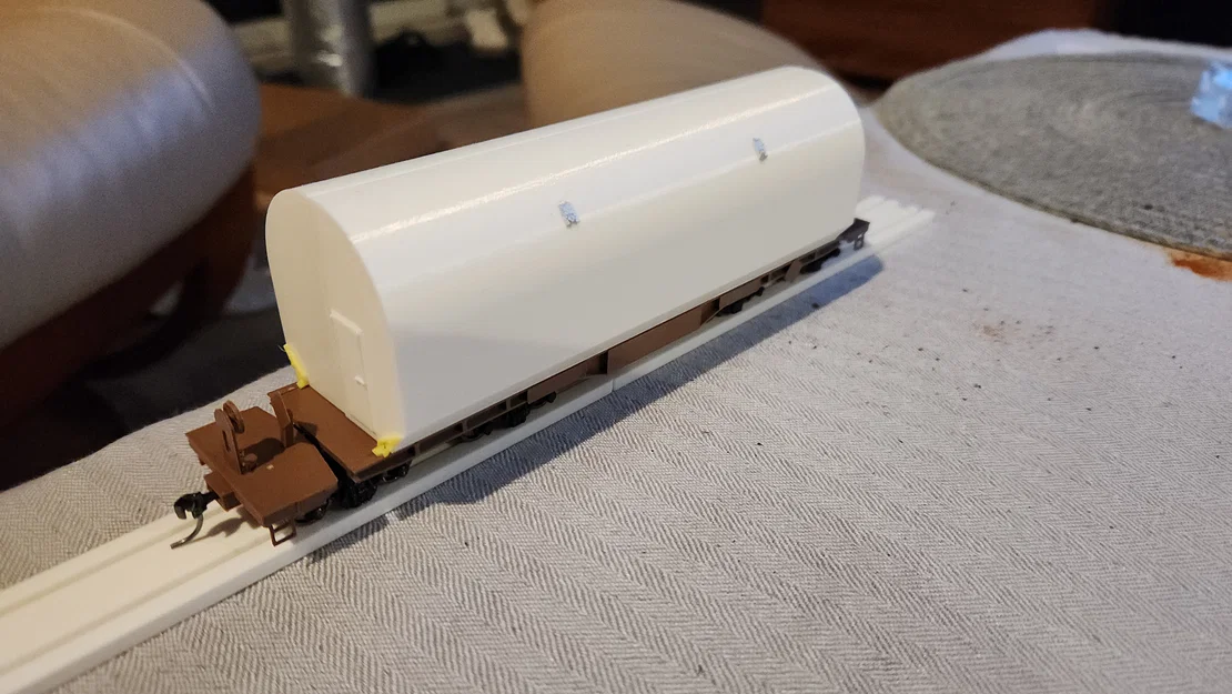 NASA Heavy-Duty Flatcar và Rocket Cover Load (tỉ lệ HO) - Image 4