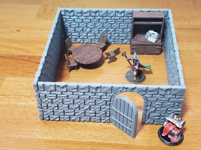 Mô hình tường hầm ngục (Dungeon Walls) cho D&D và Miniature - Image 1