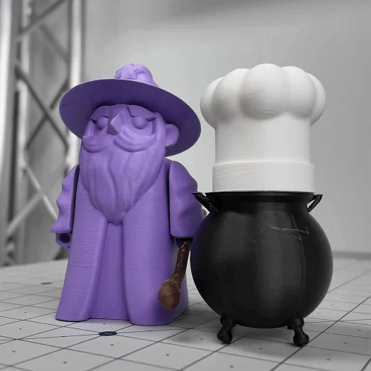 Phù Thủy Articulated (Wizard/Magi/Mage) - Print-in-Place, Dễ In! - Image 1