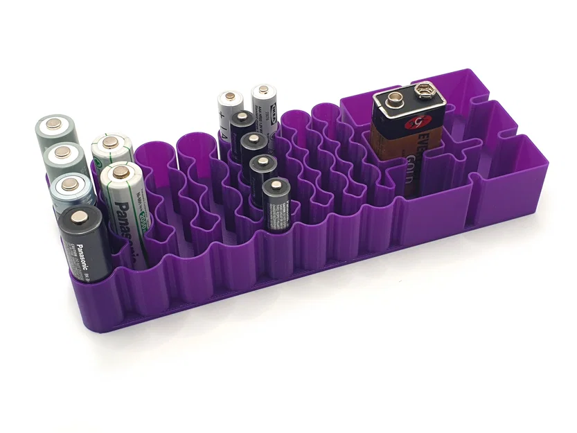 Khay đựng pin Vase Mode cho AA, AAA, 9V và 18650 - Image 1