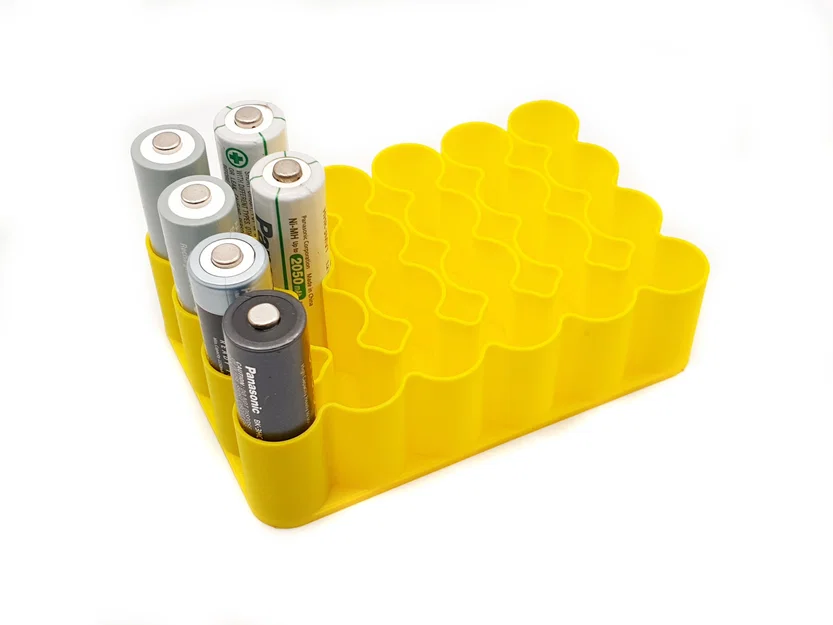 Khay đựng pin Vase Mode cho AA, AAA, 9V và 18650 - Image 2