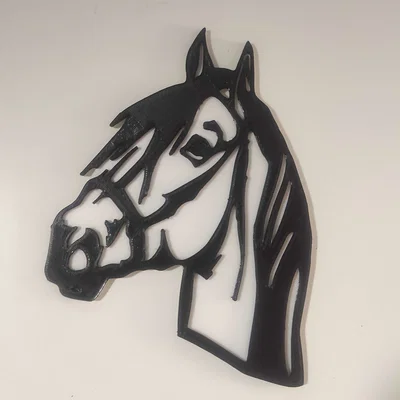 Mẫu in 3D treo tường nghệ thuật hình đầu ngựa (Wall Art | Horse)