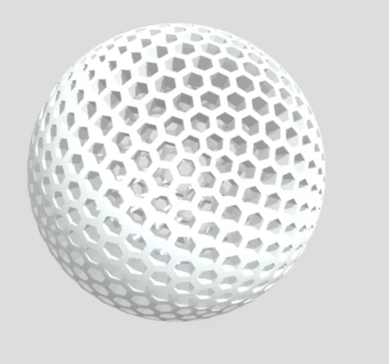 Mô hình quả bóng bàn không khí (Airless Ping-Pong Ball) in 3D - Image 1