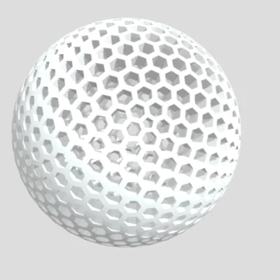 Mô hình quả bóng bàn không khí (Airless Ping-Pong Ball) in 3D