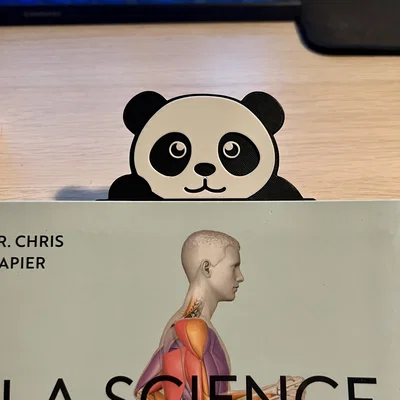 Đánh dấu trang sách hình chú gấu Panda (Panda Bookmark) in 3D