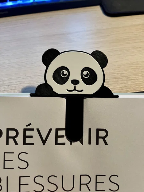 Đánh dấu trang sách hình chú gấu Panda (Panda Bookmark) in 3D - Image 2