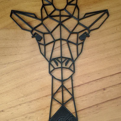 Mô hình trang trí hươu cao cổ dạng khung lưới (Silhouette Giraffe)