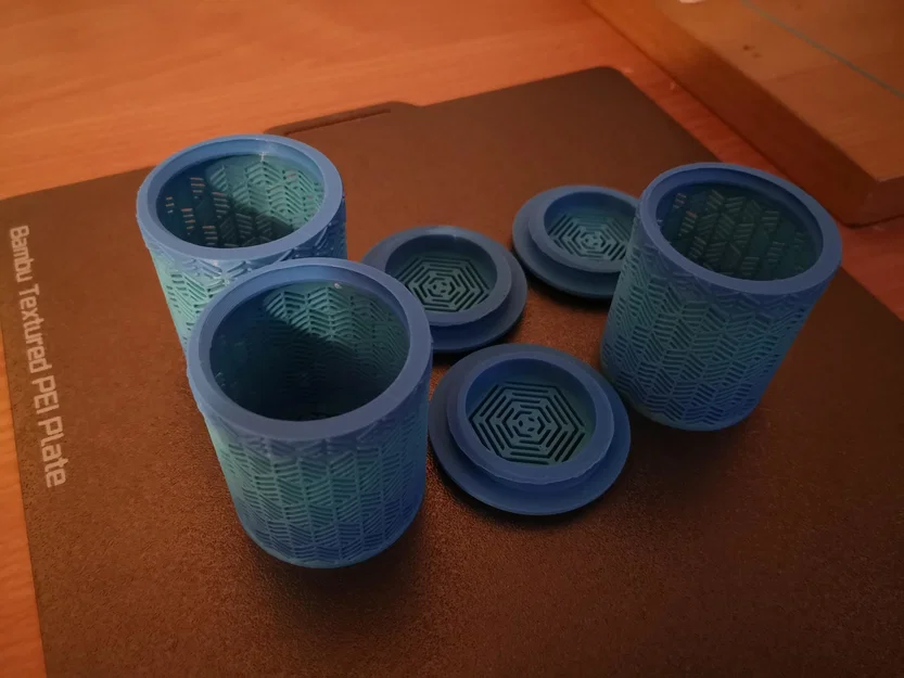 Hộp chứa hạt hút ẩm 3D (Small Desiccant Container) in đơn giản - Image 1