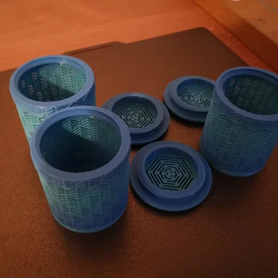 Hộp chứa hạt hút ẩm 3D (Small Desiccant Container) in đơn giản