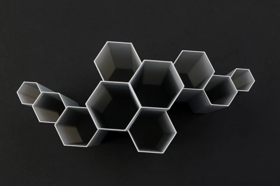 Khay đựng cọ trang điểm, cọ vẽ in 3D thiết kế tổ ong hiện đại - Image 2