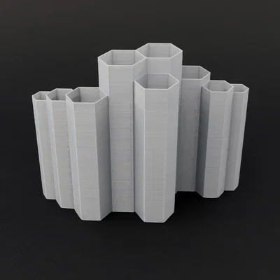 Khay đựng cọ trang điểm, cọ vẽ in 3D thiết kế tổ ong hiện đại