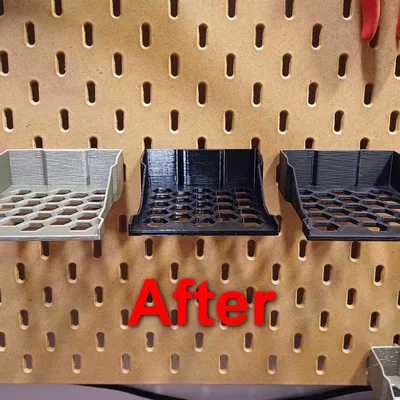 Kệ hộp xếp chồng tiết kiệm không gian cho IKEA Skadis