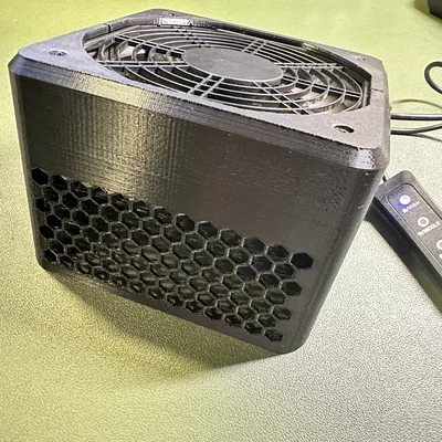 Bộ hút khói hàn dùng quạt 120mm (120mm Fan solder fume extractor)