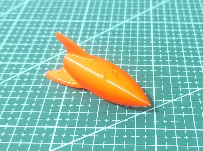 Mô hình tên lửa mini (NUKE) - Thiết kế Retro độc đáo cho in 3D - Image 3