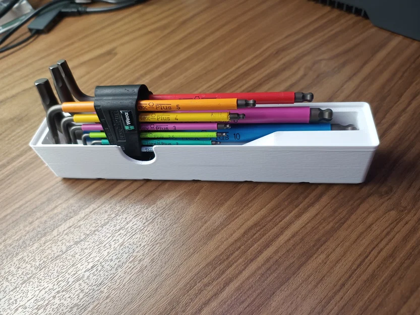 Khay in 3D Gridfinity cho bộ lục giác Wera Hex Plus - Image 1