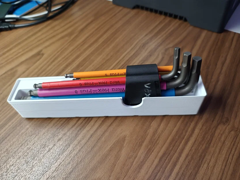 Khay in 3D Gridfinity cho bộ lục giác Wera Hex Plus - Image 2