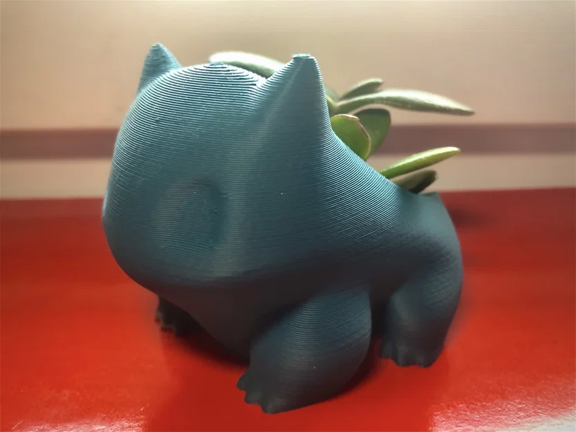 Chậu cây 3D Pokémon Bulbasaur (Phiên bản đáy kín không rò rỉ) - Image 1