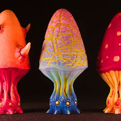 Cây để bàn: “Mushroom Set C1” (Alien Vegetation 53)