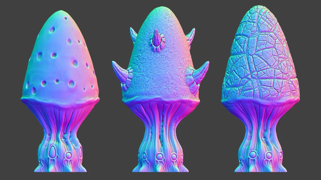 Cây để bàn: “Mushroom Set C1” (Alien Vegetation 53) - Image 2