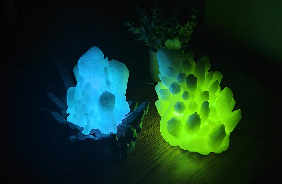 Đèn ngủ pha lê phát sáng trong bóng tối! Tự phát quang & có đèn! - Image 2