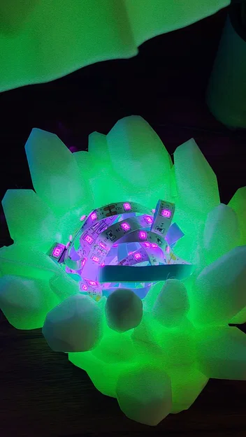Đèn ngủ pha lê phát sáng trong bóng tối! Tự phát quang & có đèn! - Image 6