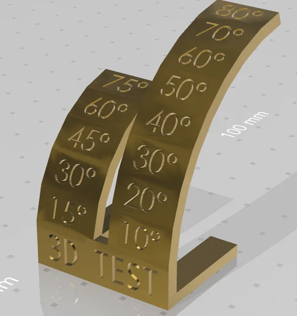 Mô hình test overhang 3D - Kiểm tra khả năng in ấn chính xác - Image 2