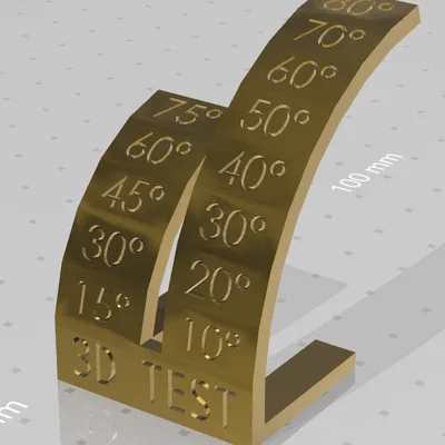 Mô hình test overhang 3D - Kiểm tra khả năng in ấn chính xác