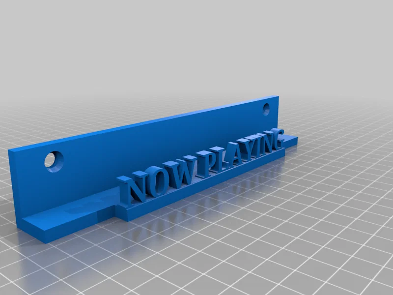 Giá treo bìa đĩa than Now Playing trang trí tường (3D Print) - Image 1