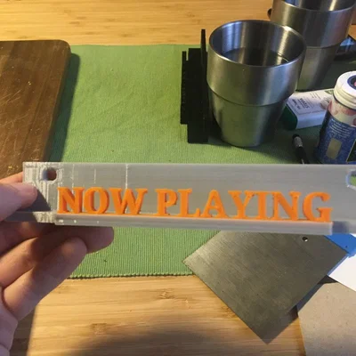 Giá treo bìa đĩa than Now Playing trang trí tường (3D Print)