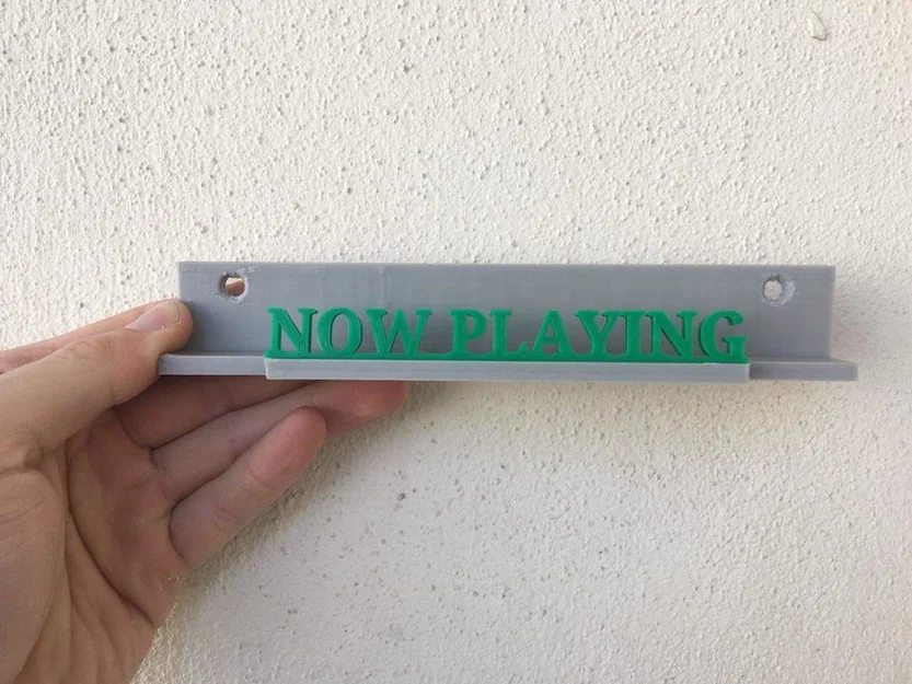 Giá treo bìa đĩa than Now Playing trang trí tường (3D Print) - Image 5
