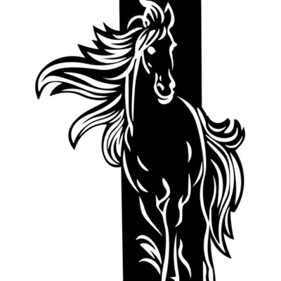 Mô hình trang trí tường hình ngựa Free Spirit (In 3D file STL)