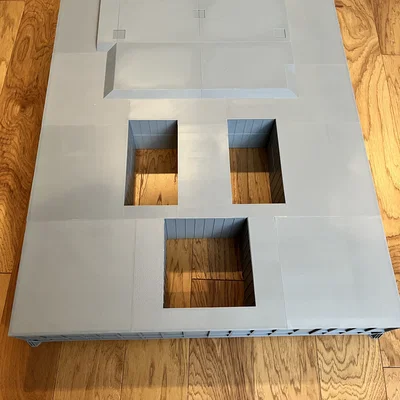 Mô hình bề mặt bệ phóng tàu con thoi Shuttle MLP 3D