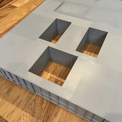 Mô hình bề mặt bệ phóng tàu con thoi Shuttle MLP 3D