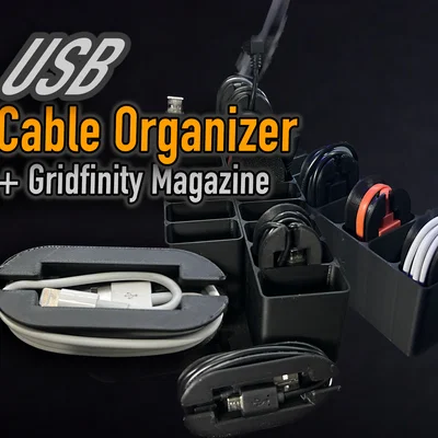 Bộ Organizer Lưu Trữ Cáp USB