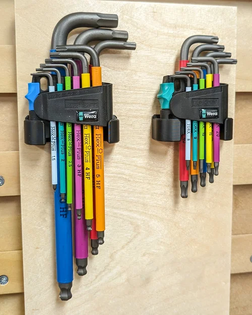 Giá treo bộ lục giác và Torx Wera Hex-Plus in 3D gọn gàng - Image 1