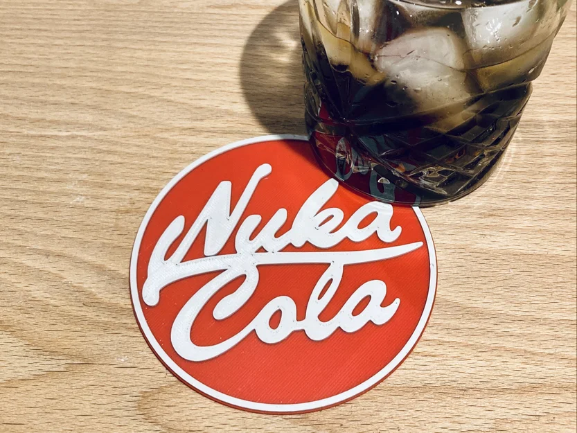 Mô hình lót ly 3D Nuka Cola phong cách Fallout trang trí độc đáo - Image 1