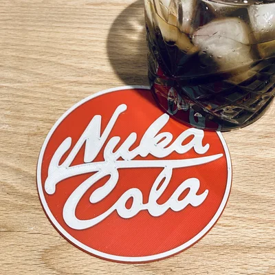 Mô hình lót ly 3D Nuka Cola phong cách Fallout trang trí độc đáo