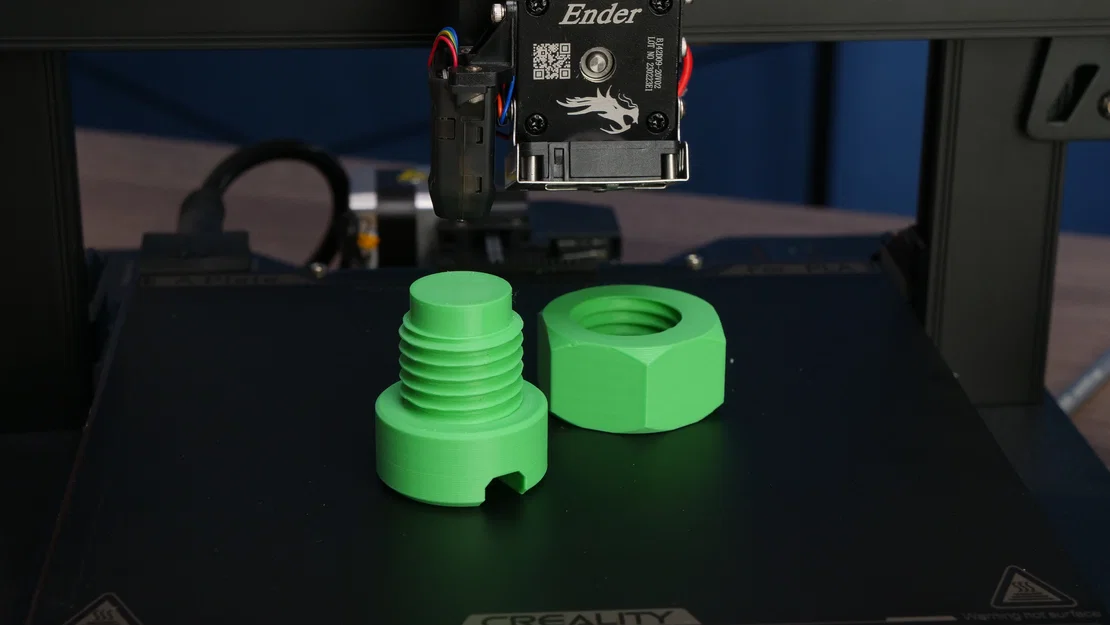 Bộ mô hình bulông và đai ốc (SKREW and NUT) kiểm tra in 3D - Image 1